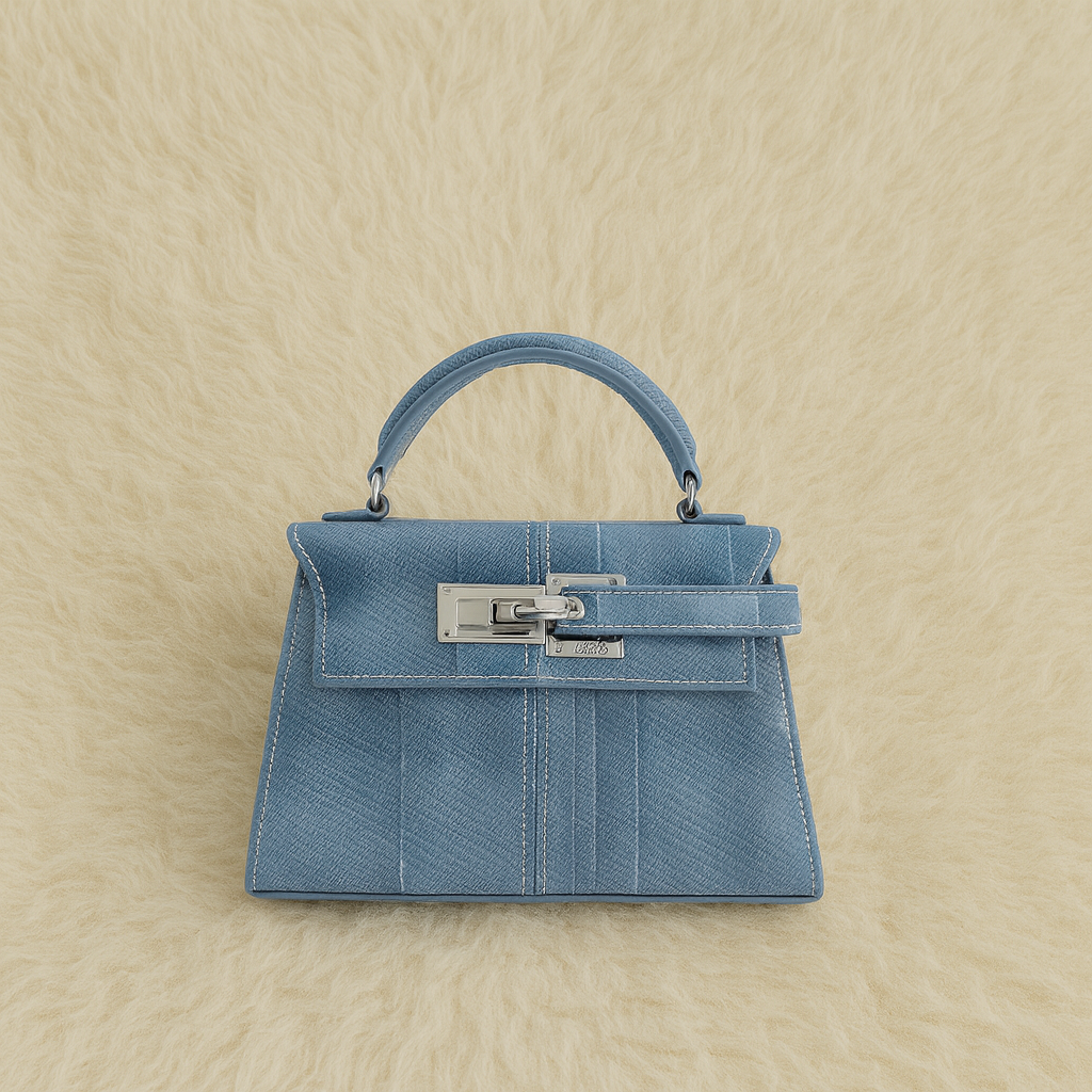 Bolso Elegancia Burdeos Cierre Dorado & Acabado de Lujo