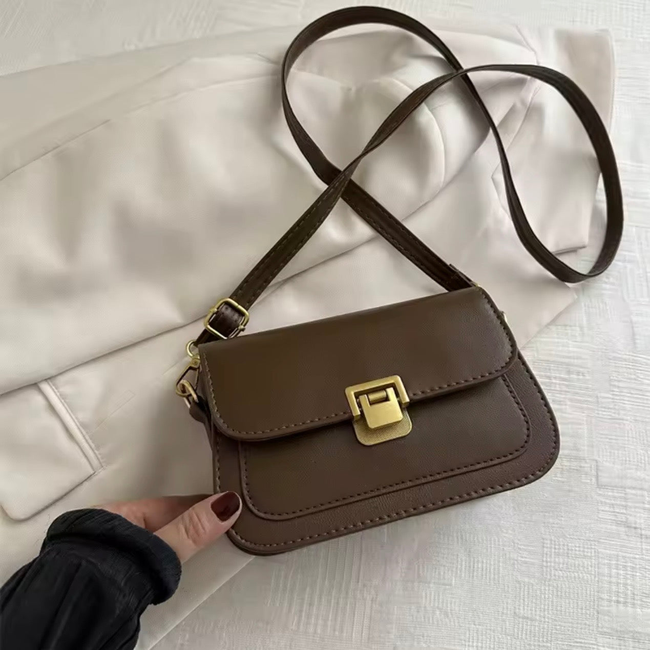 Bolso Bandolera Elegante Formato Cuadrado