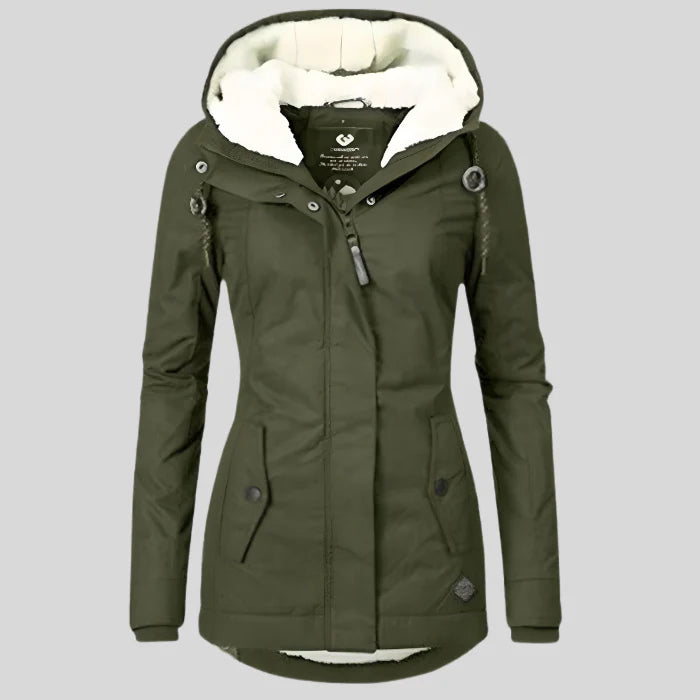 ABRIGO LARGO DE INVIERNO IMPERMEABLE PARA MUJER