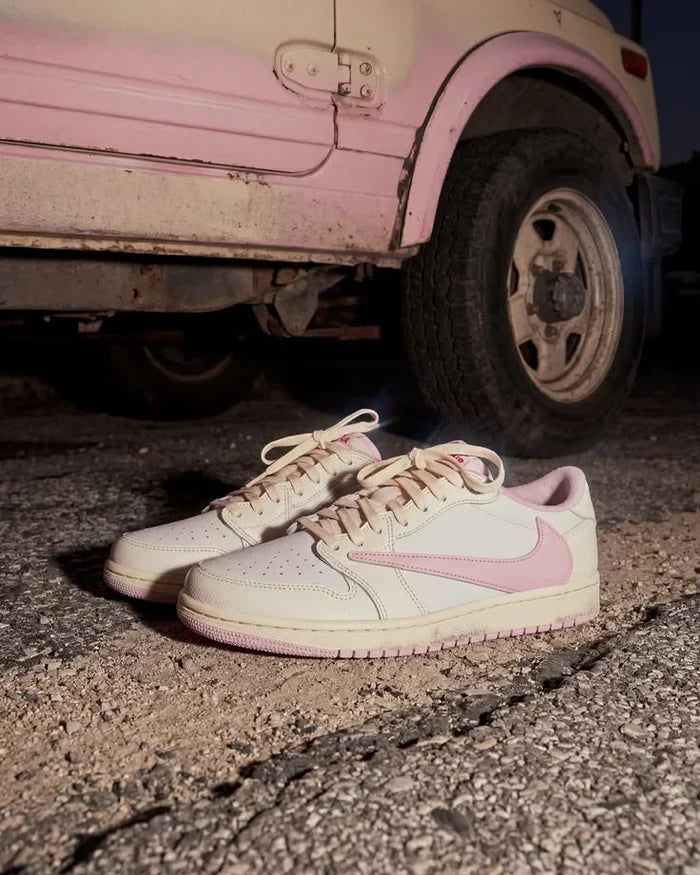 AJ1 Retro Low OG SP Travis Scott Shy Pink ¡Edición limitada!